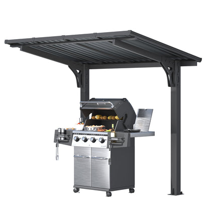 YODOLLA 8' x 5' Gazebo Outdoor Grill Hardtop Pergola Freestanding Carport Pergolas