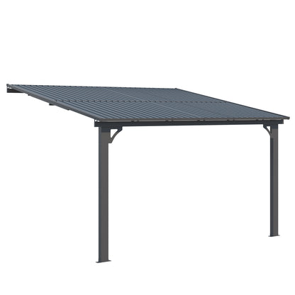 YODOLLA 12x10 Outdoor Hardtop Gazebo Adjustable Height (6.5-9.8Ft) Pergola
