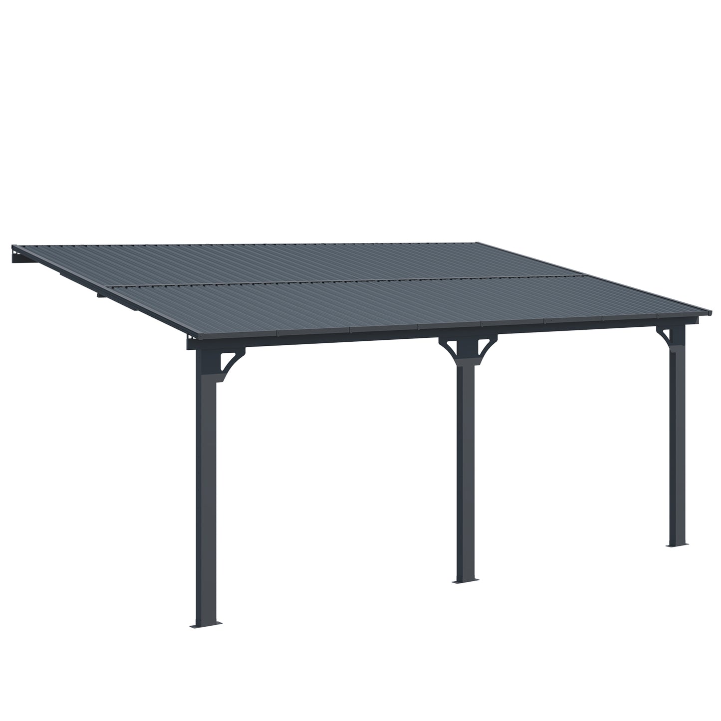 YODOLLA 10x16 Outdoor Hardtop Gazebo Adjustable Height (6.5-9.8Ft) Pergola