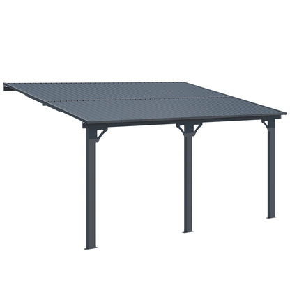 YODOLLA 10x14 Outdoor Hardtop Gazebo Adjustable Height (6.5-9.8Ft) Pergola