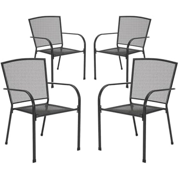 YODOLLA Stackable Patio Dining Chairs Set of 4
