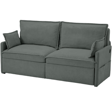YODOLLA 72" Sofa Bed, 4 in 1 Pull Out Couch Sleeper Sofa Bed, Dark Grey