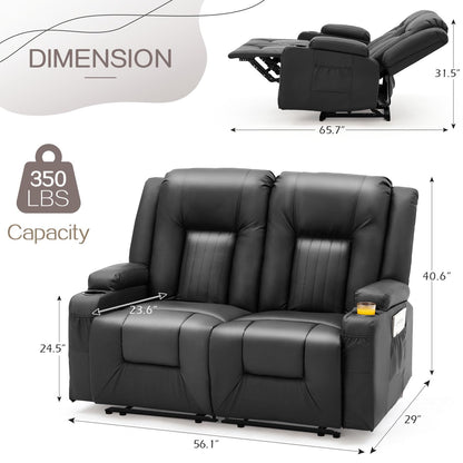 YODOLLA Double Recliner, Home Theater Seating