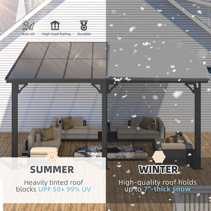 YODOLLA 14' × 10’ Adjustable Height Outdoor Gazebo Pergola for Patio