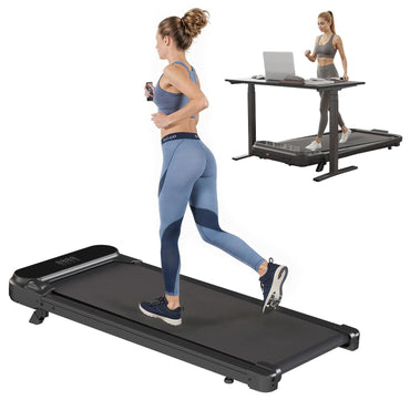 YODOLLA Walking Pad with 8% Incline, Under Desk Treadmill for Home Office