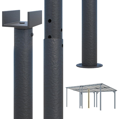 YODOLLA Universal Support Post for More Stability Suitable for All YODOLLA Lean-to Gazebo
