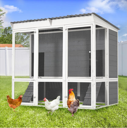 YODOLLA 67'' Extra Large Wood Chicken Coop with Run