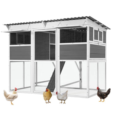 YODOLLA  83'' Extra Large Chicken Coop with Run Wood Chicken House