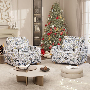 YODOLLA 3-1 Convertible Chair Bed Pull Out Single Sofa Bed, Floral