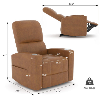 YODOLLA Electric Home Theater Seating Recliner Chair