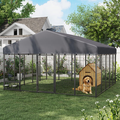 YODOLLA 10x10 Ft Outdoor Dog Kennel Large Dog Run