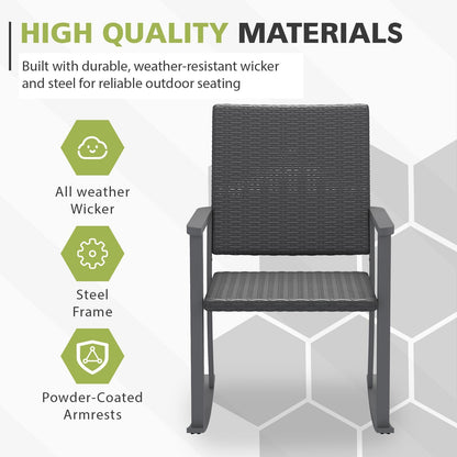 YODOLLA Patio Dining Chairs Outdoor Rattan Firepit Patio Chairs