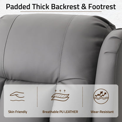 YODOLLA Recliner Chair with Massage and Heat, Grey