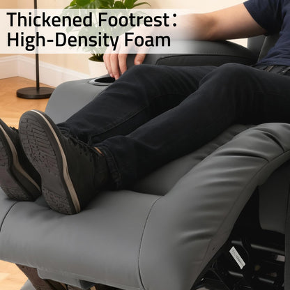 YODOLLA Recliner Chair with Massage and Heat, Grey