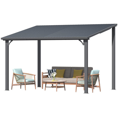 YODOLLA 12' x 8' Hardtop Gazebo Outdoor Pergola for Patio