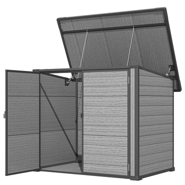 YODOLLA 62 Cu.Ft Trash Can Outdoor Storage Resin Shed