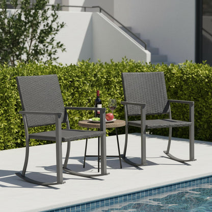 YODOLLA Patio Dining Chairs Outdoor Rattan Firepit Patio Chairs